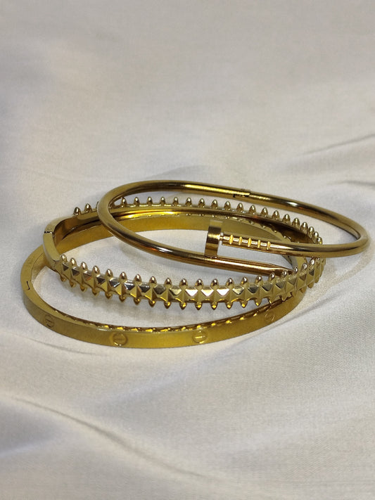 Ensemble de 3 Bracelets : Le Trio d'or