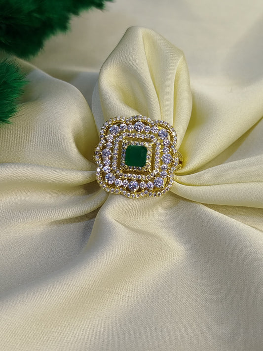 Bague Emeraude, Luxe Éblouissant